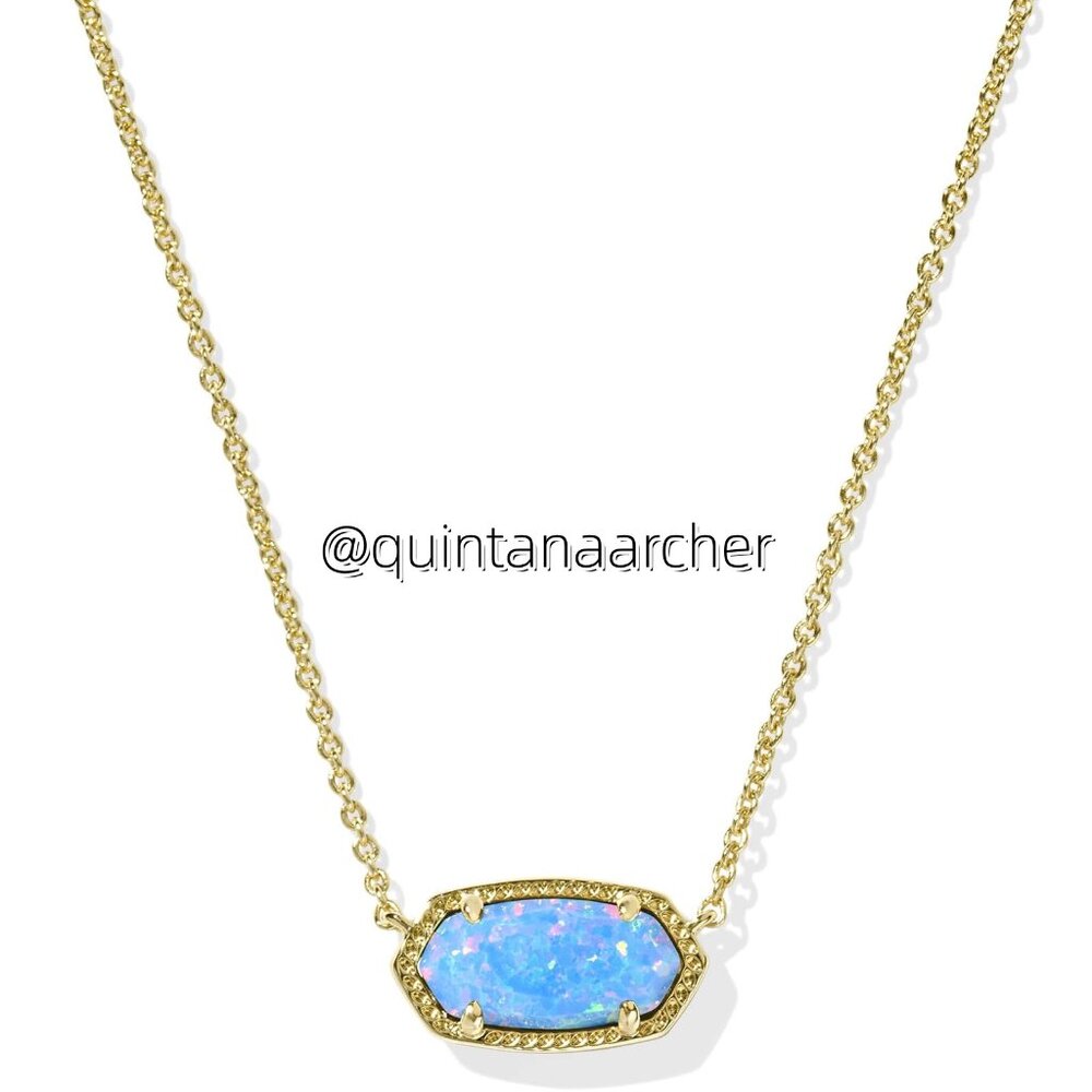 Elisa Gold Short Pendant Necklace